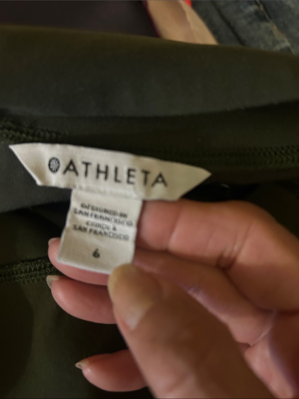 Athleta Olive Green High Rise Tapered Ankle Pants - Picture 6 of 6
